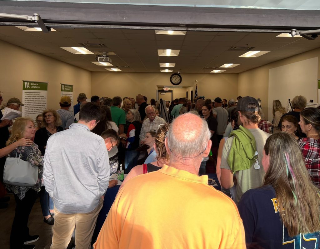 In June 2023, nearly 400 people showed up at TVA’s initial open house in Cheatham County. Photo by Angie Mummaw