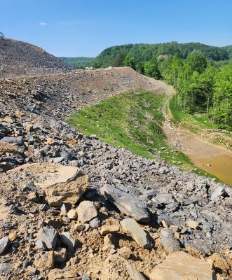 Mined land in Wise County, Virginia