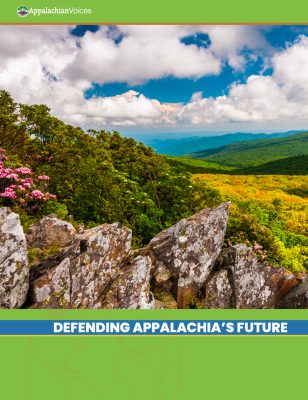 AppVoices 2025 Spring Appeal impact report cover, Defending Appalachia's Future
