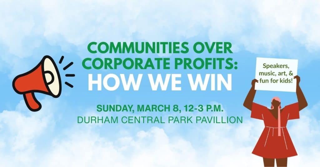Communities over corporate profit