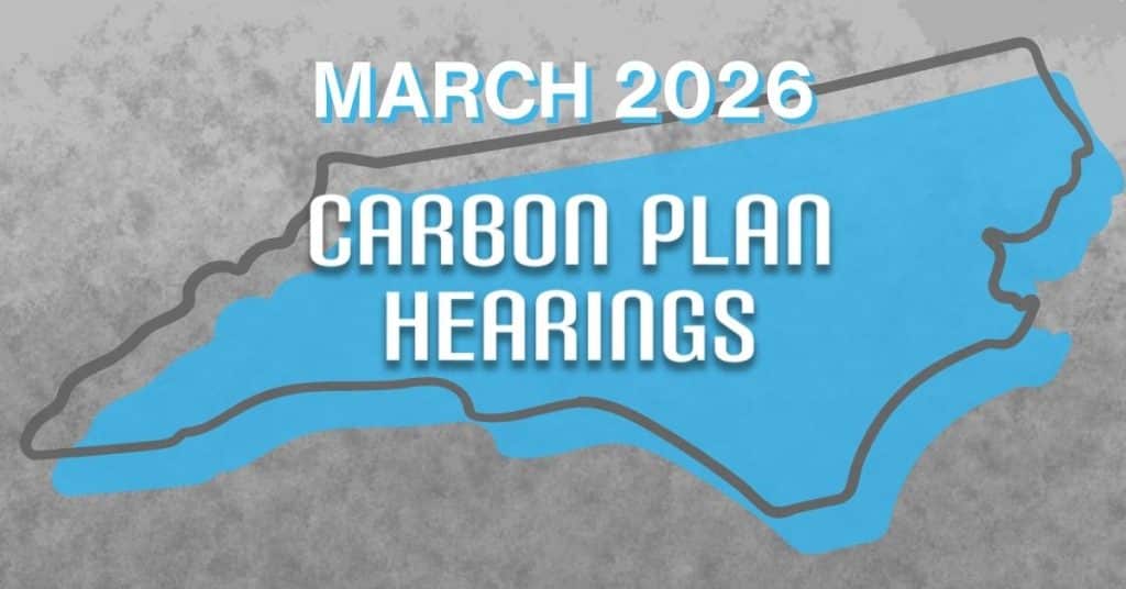 MARCH 2026 Carbon Plan hearings