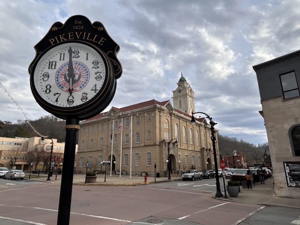 Pike County Fiscal Courthouse in downtown Pikeville, Kentucky