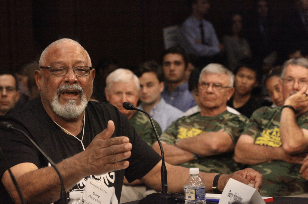 Black Lung Association President Gary Hairston testifies before Congress in 2019. Photo by Earl Dotter.
