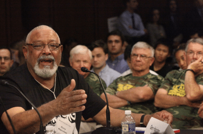Black Lung Association President Gary Hairston testifies before Congress in 2019. Photo by Earl Dotter.