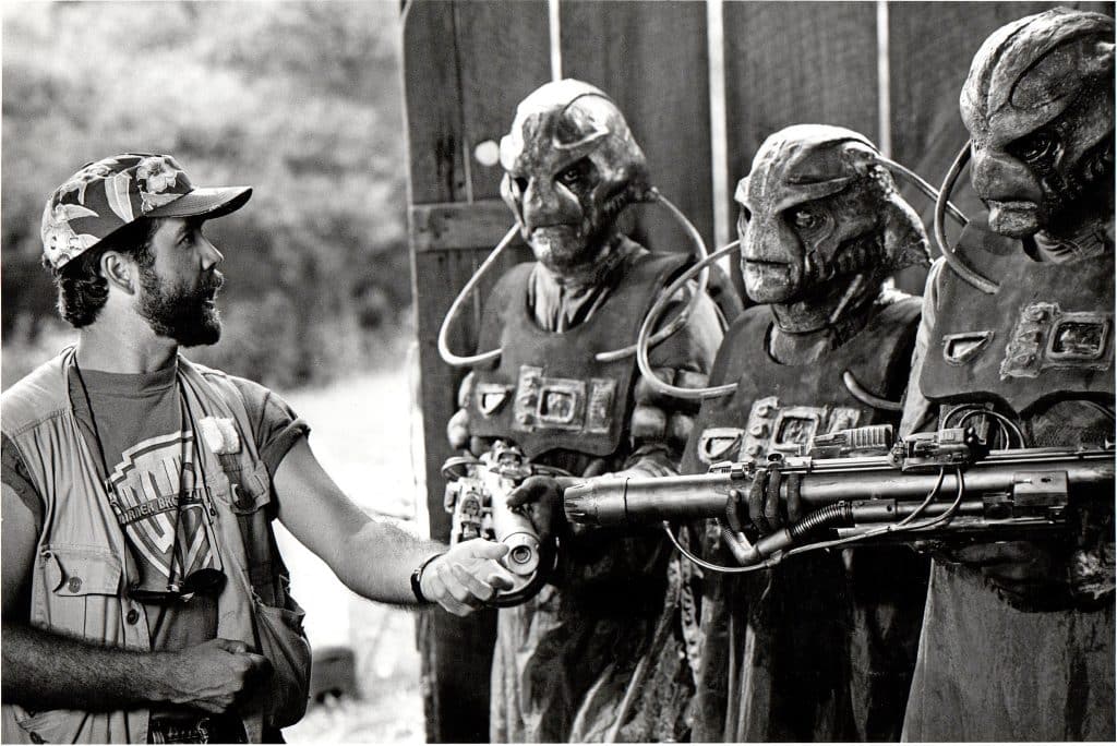 Director Danny Boyd on the set of “Strangest Dreams: Invasion of the Space Preachers.” Photo courtesy of Dale Morton